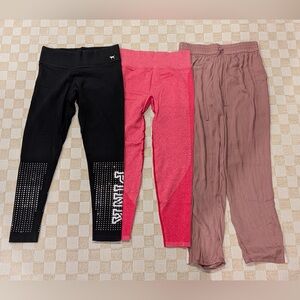 Victoria’s Secret PINK & American Eagle Workout Pants Bundle Size Medium